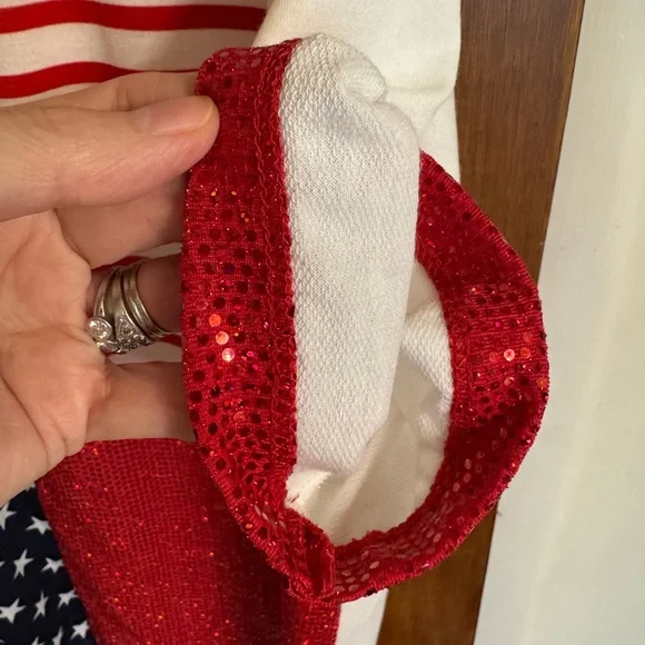 BiBi Patriotic Star and Stripe Tee - Red, White, and Blue, New Without Tags, XL - Picture 9 of 12